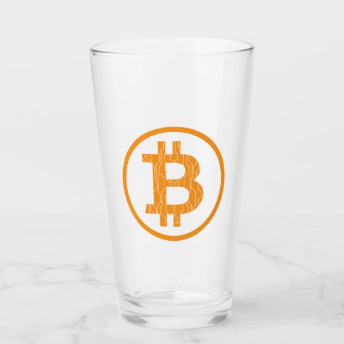 Blockchain Bitcoin Art Geek Gift Idea Glass