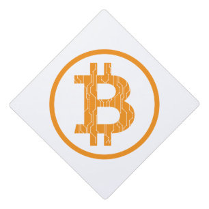 Blockchain Bitcoin Art Geek Gift Idea Graduation Cap Topper