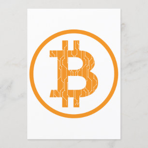 Blockchain Bitcoin Art Geek Gift Idea Invitation