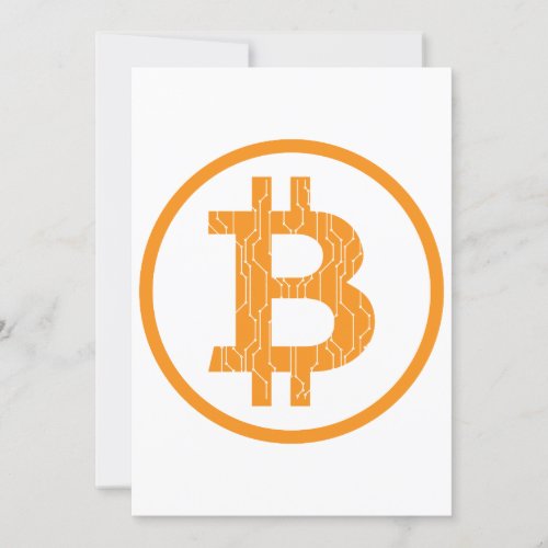 Blockchain Bitcoin Art Geek Gift Idea Invitation