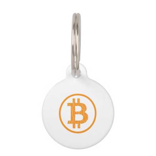 Blockchain Bitcoin Art Geek Gift Idea Pet ID Tag