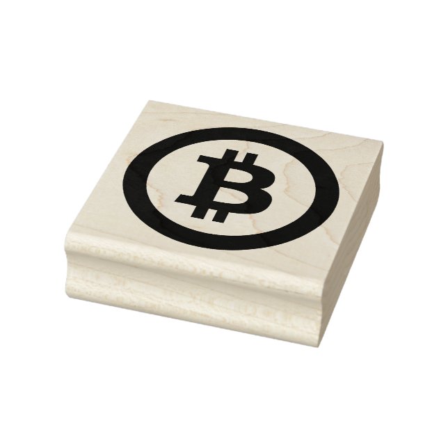 Blockchain Bitcoin Rubber Stamp (Stamp)