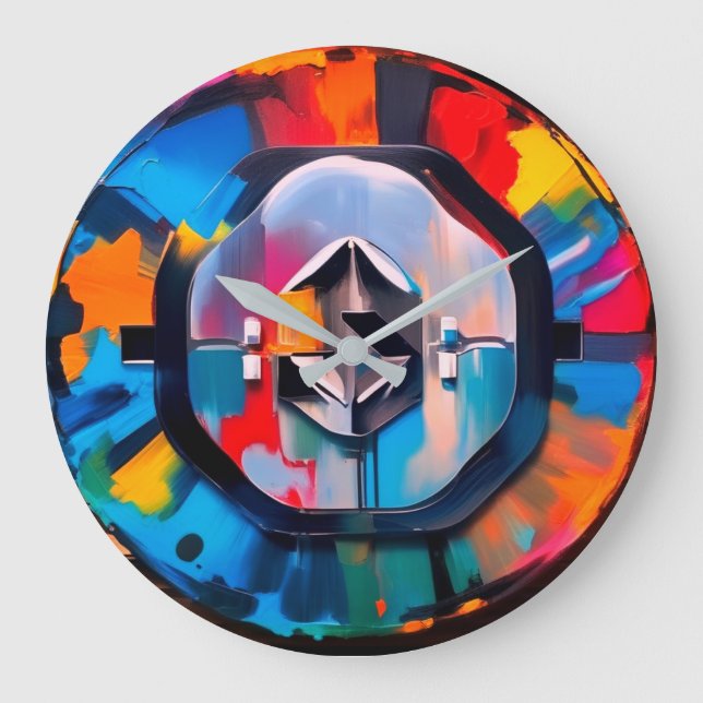 blockchain bitcoin wallet wall  Clock (Front)