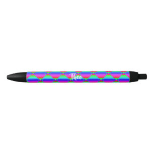 Blocked rainbow shapes pen