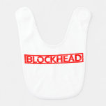 Blockhead Stamp Baby Bib