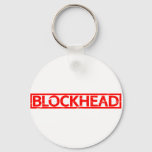 Blockhead Stamp Keychain