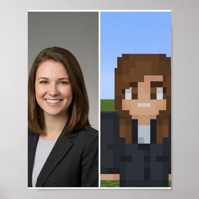 BlockPix Minecraft Character Poster (Front)