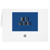 Blocks Happy Birthday (Blue) Cards (Back Horizontal)