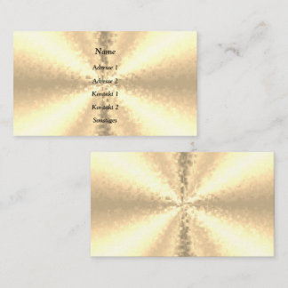 Blocks in Gold, 3D Rainbow Business Card