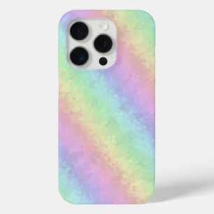 Blocks in Pastel Colors 3D Rainbow Art iPhone 15 Pro Case