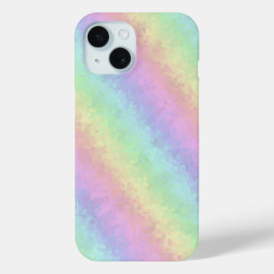 Blocks in Pastel Colors 3D Rainbow Art iPhone 15 Case