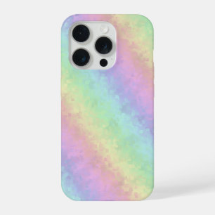 Blocks in Pastel Colors 3D Rainbow Art iPhone 15 Pro Case