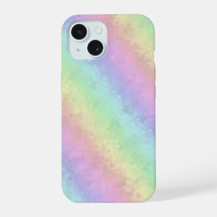 Blocks in Pastel Colors 3D Rainbow Art iPhone 15 Case