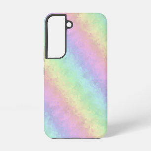 Blocks in Pastel Colors 3D Rainbow Art Samsung Galaxy S22 Case