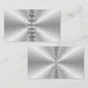 Blocks in Silver, 3D Rainbow Business Card