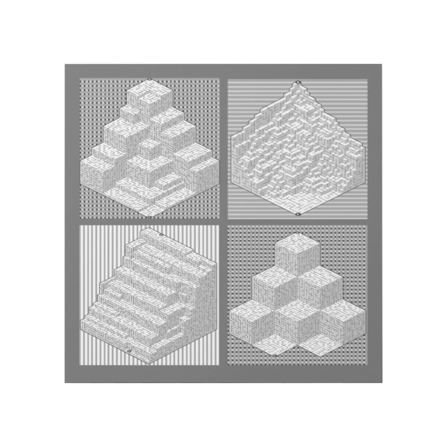 Blocks Maze Puzzle Gallery Wrap (Front)