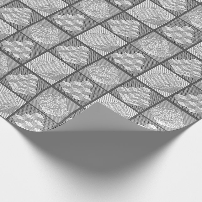 Blocks Maze Puzzle Wrapping Paper (Corner)