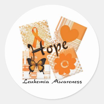 Blocks Of Hope Classic Round Sticker by sharpcreations at Zazzle