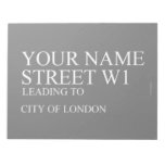 Your Name Street  Blocnotes Opschrijfboeken