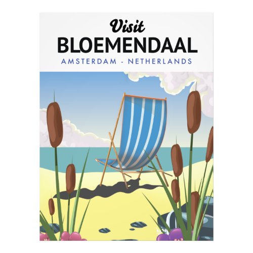 Bloemendaal Amsterdam Travel poster