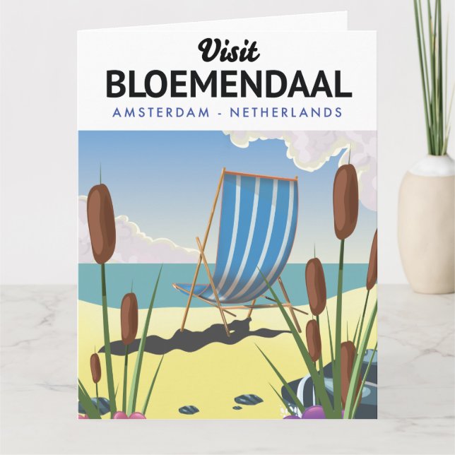 Bloemendaal Amsterdam Travel poster Postcard (Front)