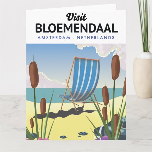 Bloemendaal Amsterdam Travel poster Postcard