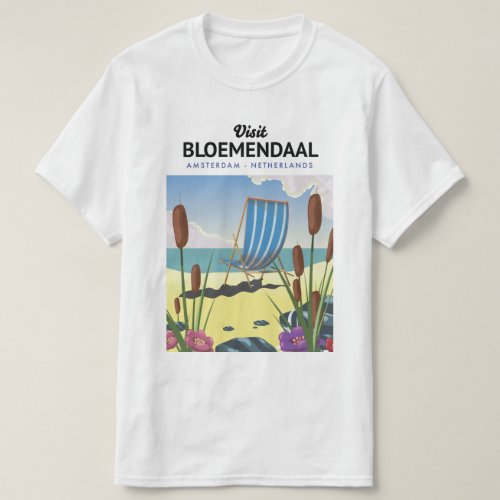 Bloemendaal Amsterdam Travel poster T_Shirt