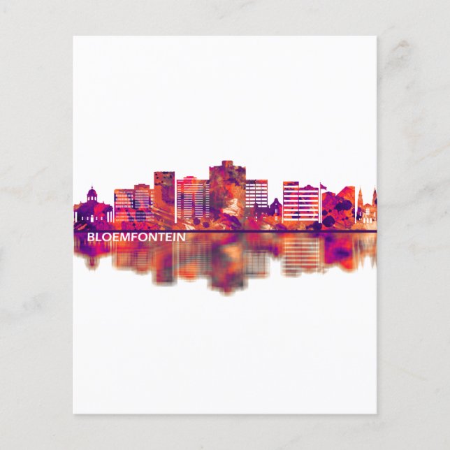 Bloemfontein South Africa Skyline Flyer (Front)