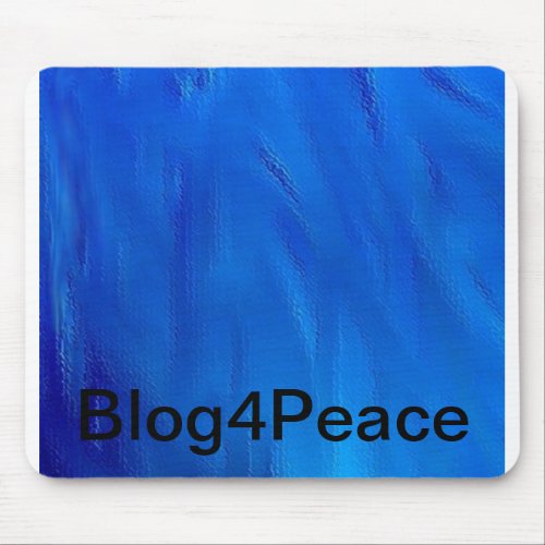 Blog4Peace Blue Mousepad