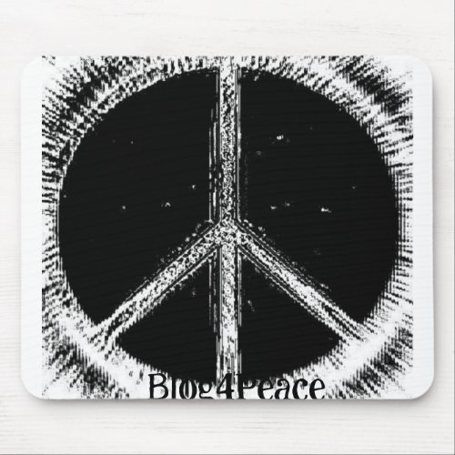 Blog4Peace Peace Sign MOUSEPAD