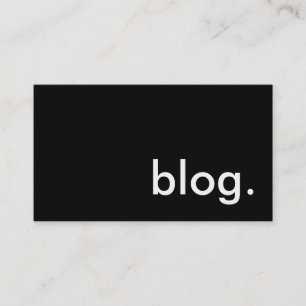 blog. business card