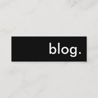 blog. mini business card