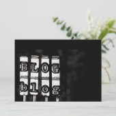 Blog typewriter script (Standing Front)