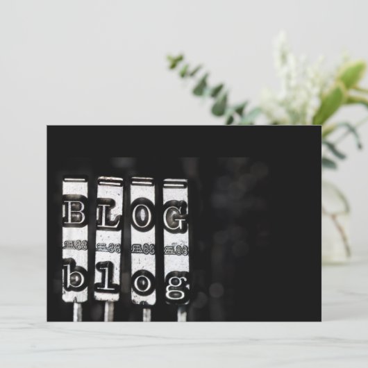 Blog typewriter script (Standing Front)