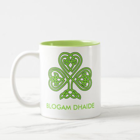 Blogam Dhaide - Dad's Cuppa In Irish Gaelic Two-tone Coffee Mug