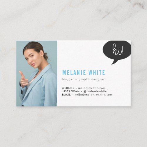 Blogger and Graphic Designer Business Card