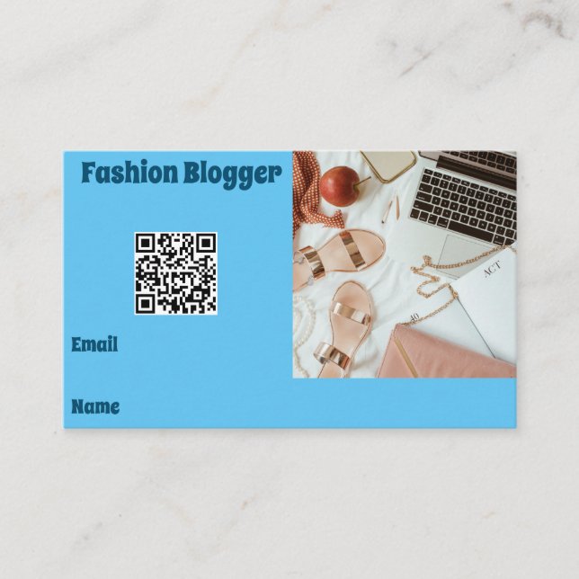 Blogger Business Card (Front)