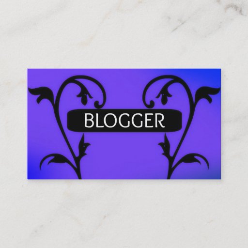 Customizable Blogger Business Card