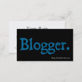 Blogger Business Card (Front/Back)