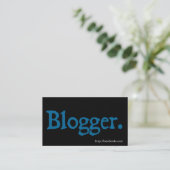 Blogger Business Card (Standing Front)