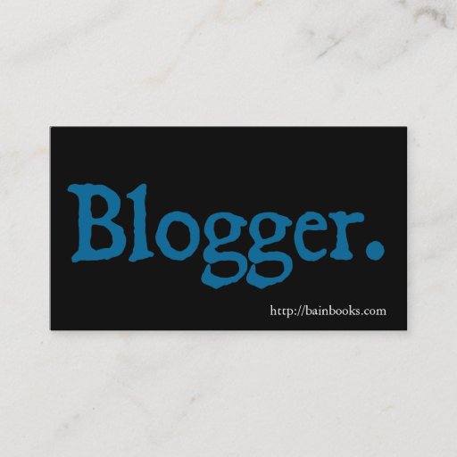 Customizable Blogger Business Card Template