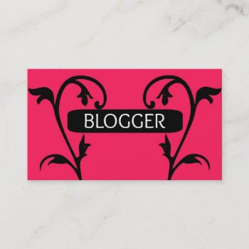 Blogger Business Card by businessCardsRUs at Zazzle