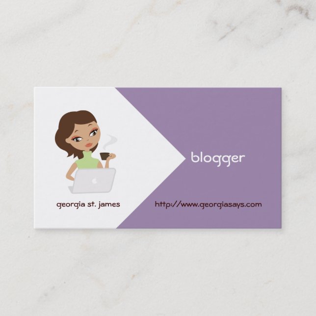Blogger Business Cards (Front)