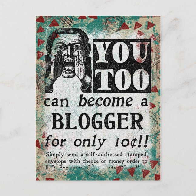 Blogger Gifts & T-Shirts – Funny You Can Become Vintage Ad
