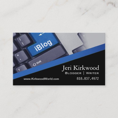 Blogger Journalist News Writer WordPress Blog Business Cards