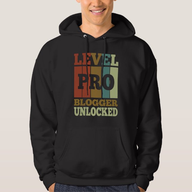 Blogger Pro Unlocked Vintage Style Unique Hoodie (Front)