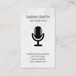 Blogger Talk Show Host Podcast Business Card