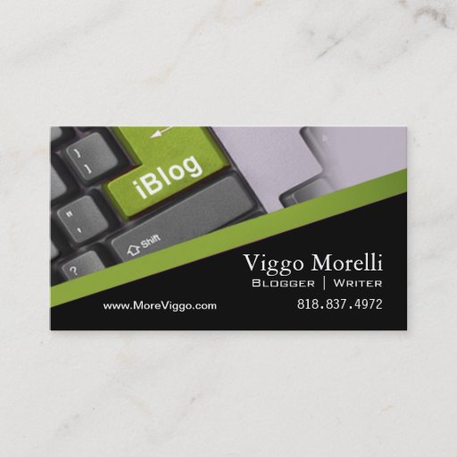 Customizable Blogger Writer Editor Internet WordPress Blog Business Card Templates