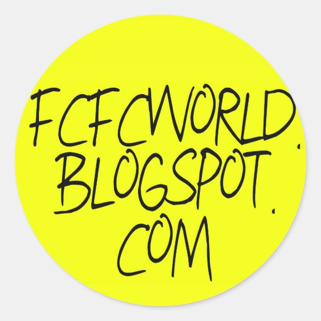 blogsticker classic round sticker (Front)