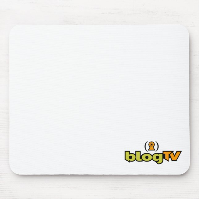 BlogTV Mouse Pad (White) (Front)